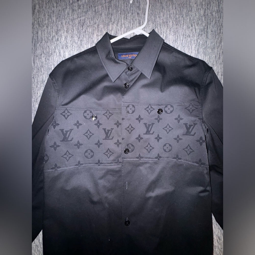 Louis Vuitton black button up shirt